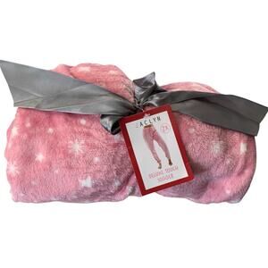 Jaclyn Intimates Women's 2X Jogger Pajama Pants Pink White Stars Draw String